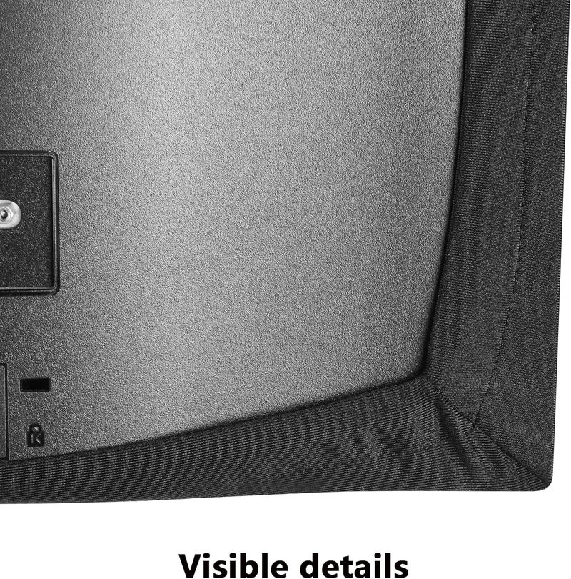 DOBOLAN Flexible soft cloth computer dust cover for 24/25/26/27 inch computer monitors and most brands of in-room flat screen TVS (24 to 27 inch) - Image 5
